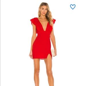 Mini red dress
